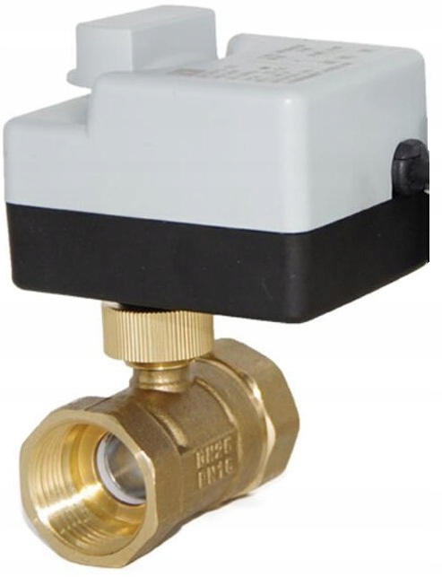 Zawór 230V 3/4 cala Kulowy elektrozawór DN20 wody ręczny