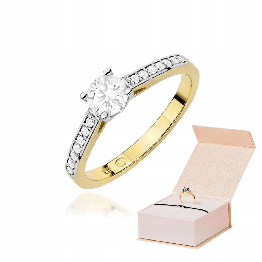 Zlatý Prstýnek 585 S Laboratorně Vytvořeným Diamantem 0,50 ct Zlatý Náramek