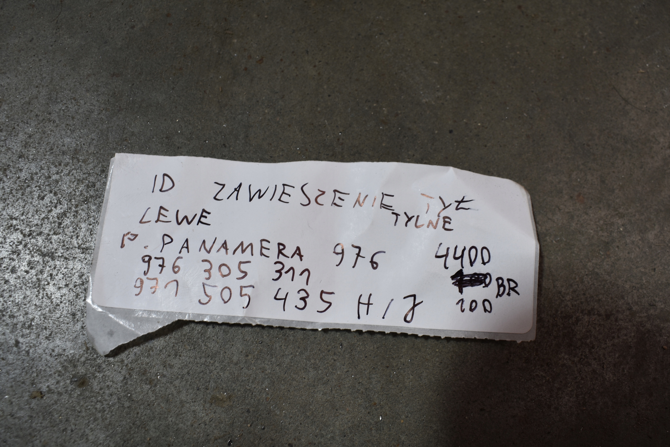 IDEALNE sususpension rear part rear. left PORSCHE PANAMERA 976 1