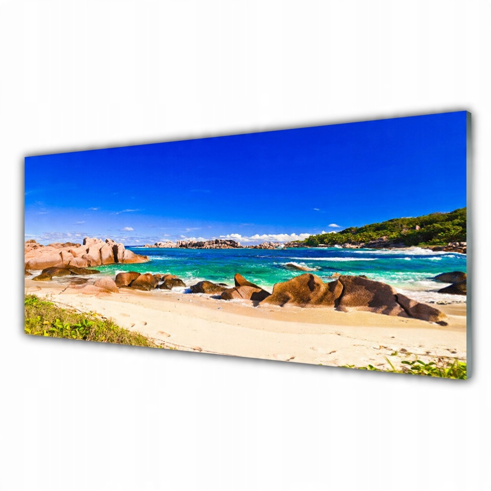 

Fotoobraz z nadrukiem 125x50 Plaża Morze Krajobraz