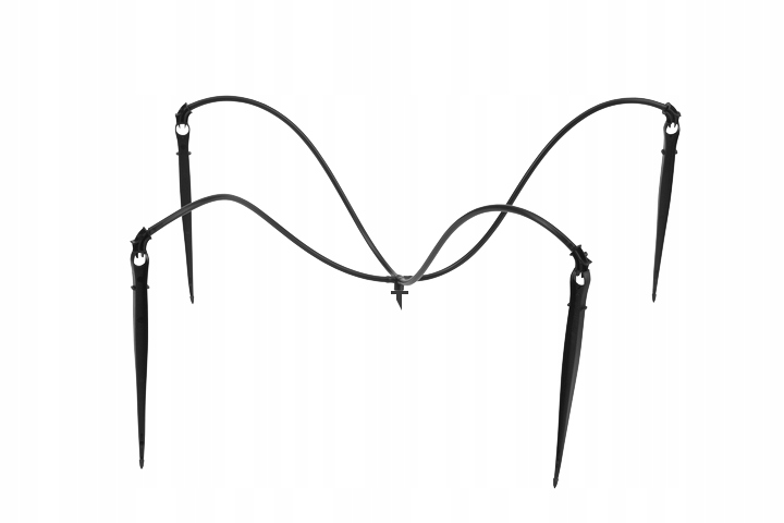 Zestaw kroplowniki 2l/h z czwórnikiem do podlewania 100 roślin