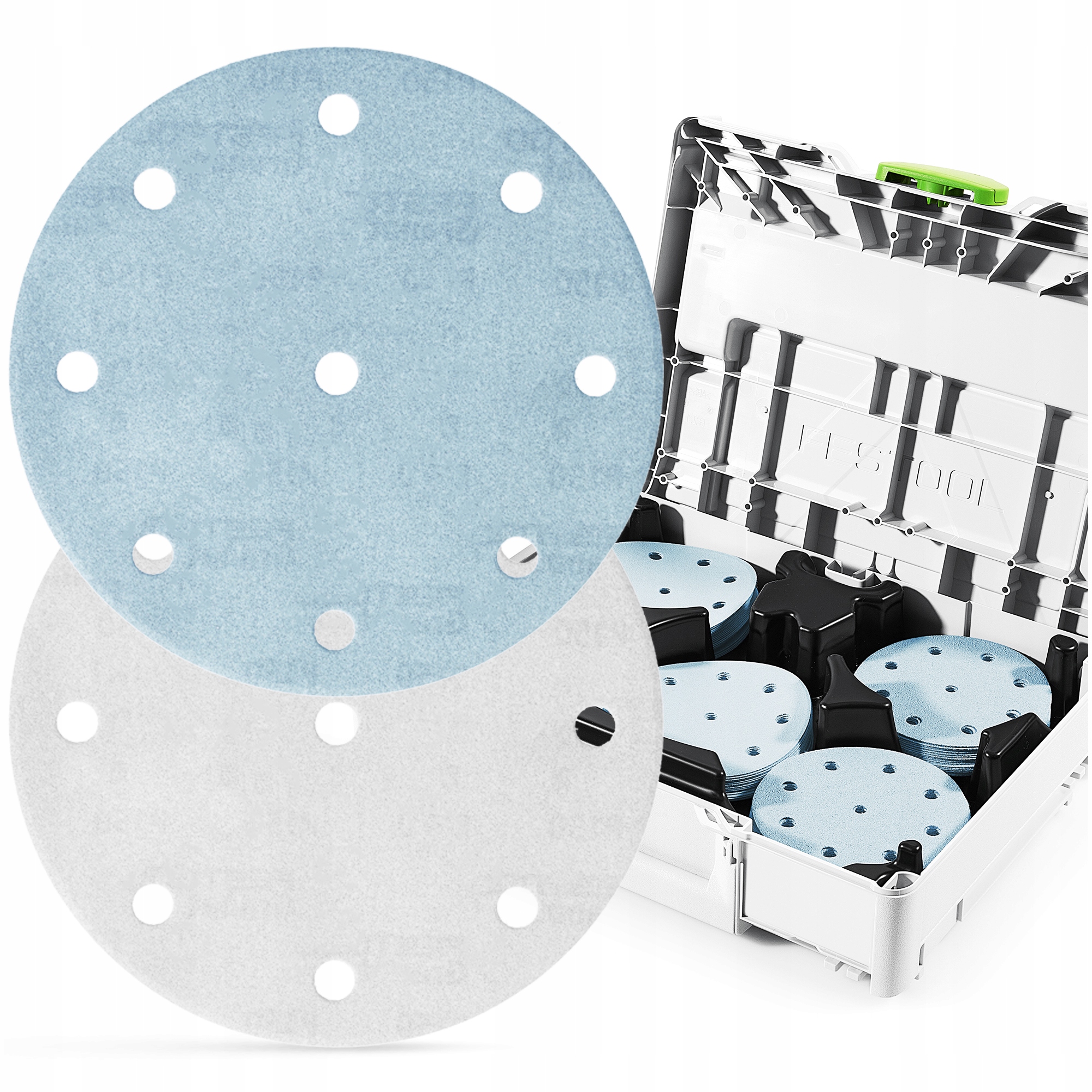 100 x Disky Brúsny papier Festool Repík Brúsky D125 Systainer