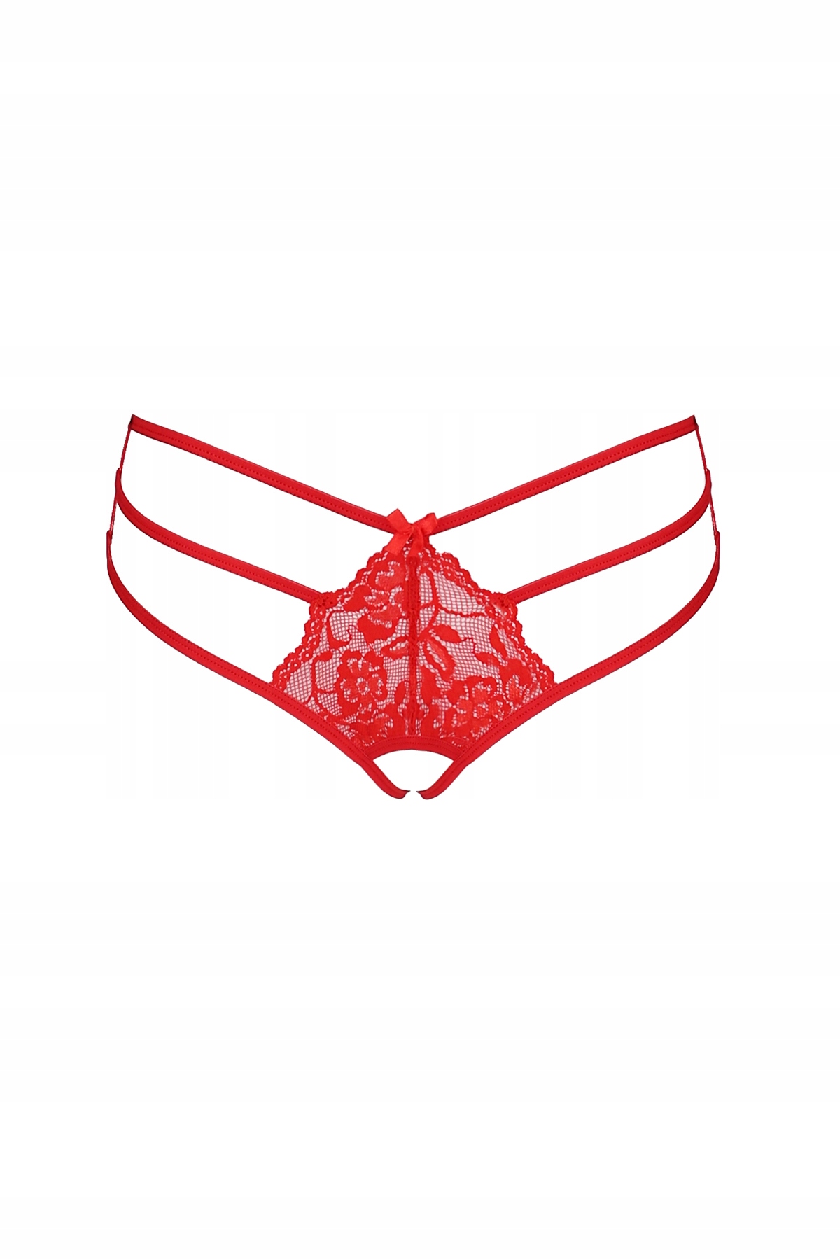 Seksy Prezent Stanik Push-up+Majtki z DZIURKĄ L/XL Materiał dominujący poliamid