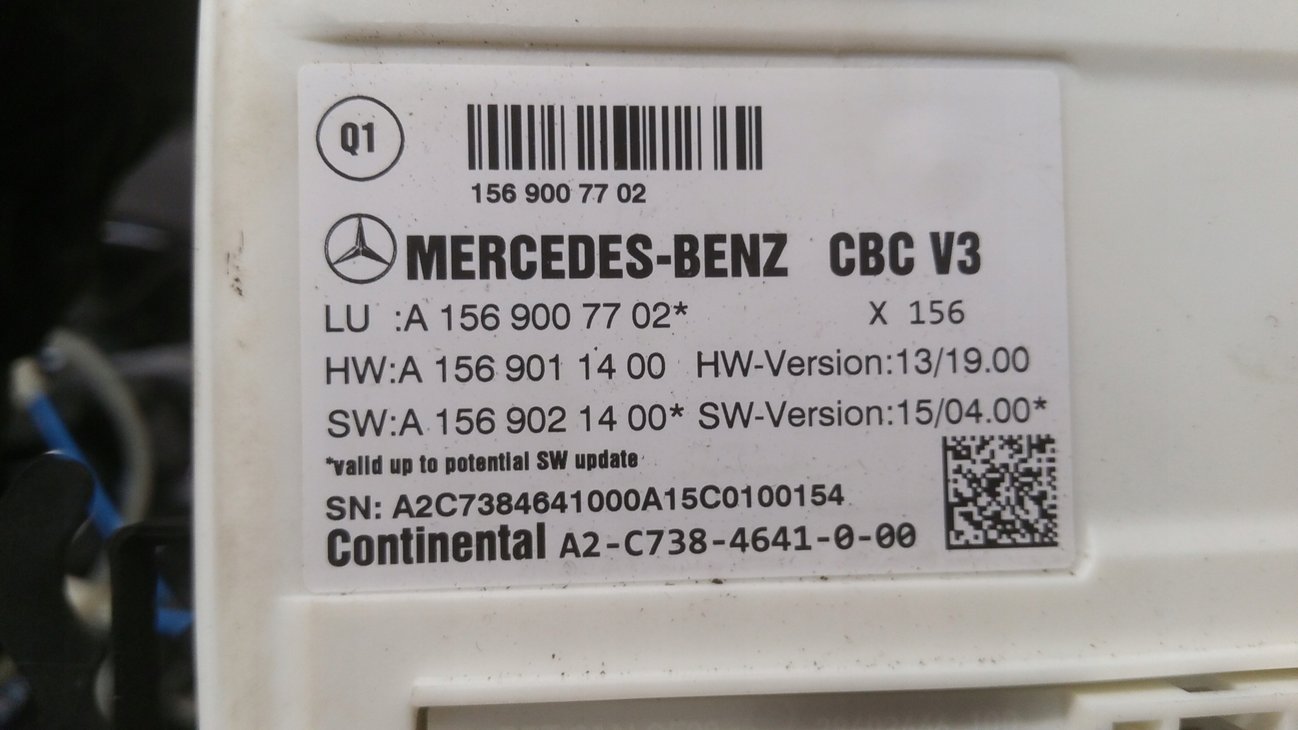 module SAM 1569007702 Mercedes C117 CLA