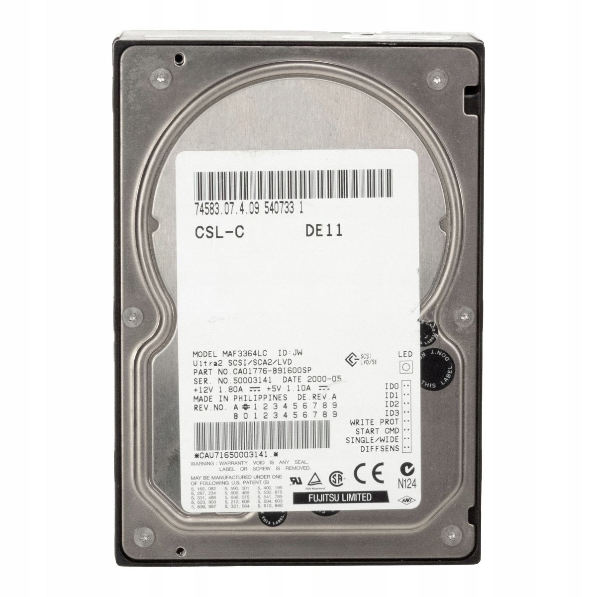 Fujitsu CA01776-B91600SP 36,4 Gb 10K Scsi 3,5'' MAF3364LC