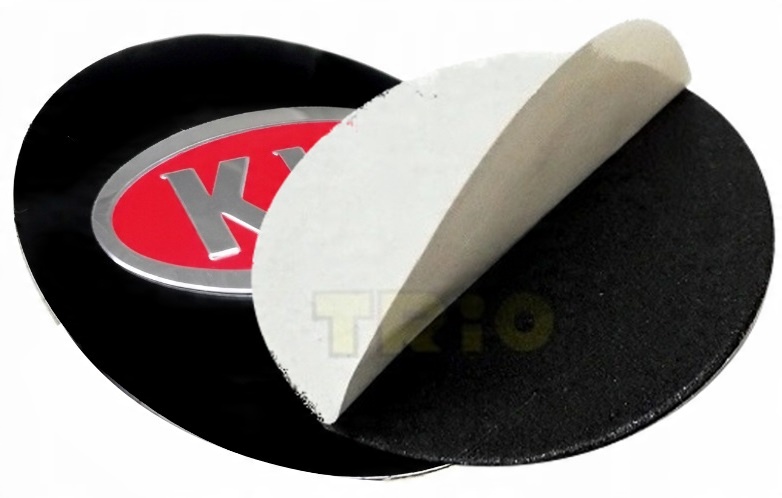 

wypukłe aluminiowe naklejka emblemat do Kia 60mm