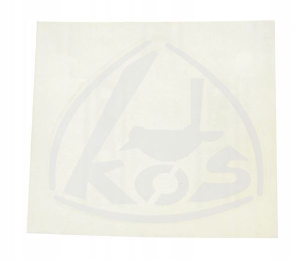 

Naklejka Kos logo boczka Wsk 125 biała