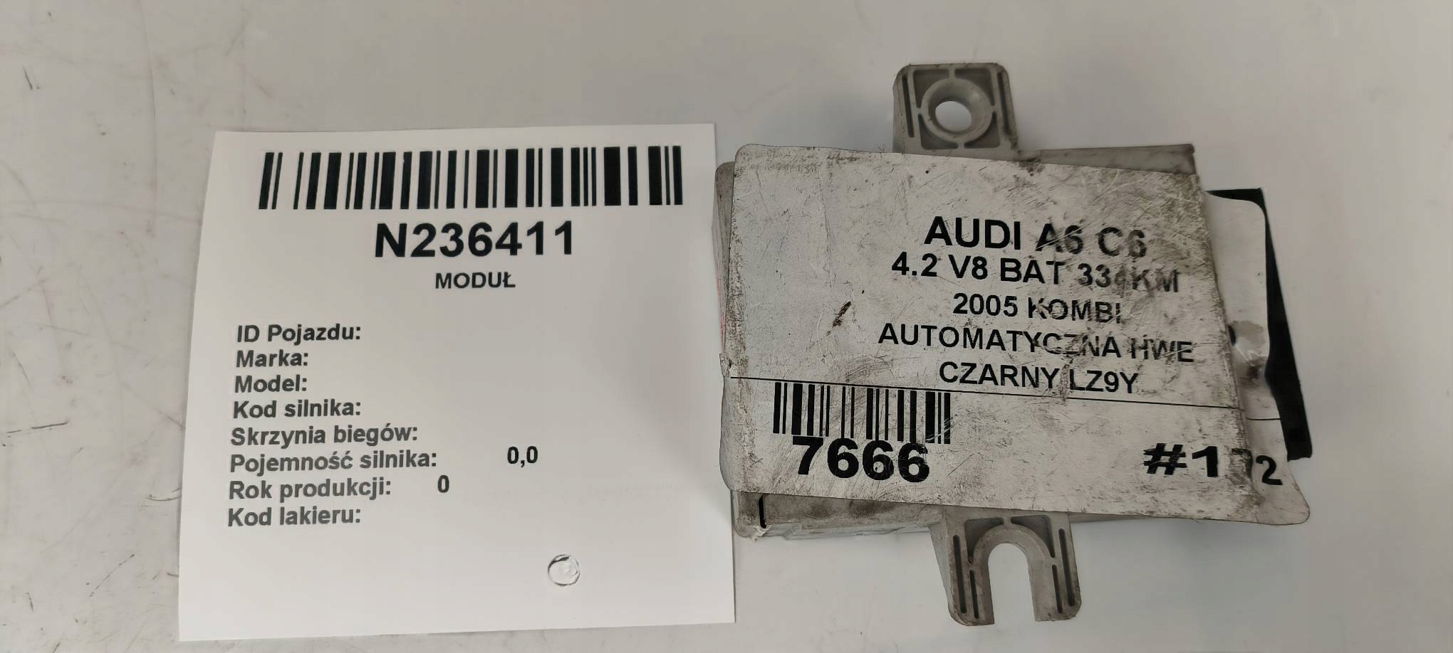 modulo pressione pneumatici, gomme 4F0907273 AUDI A6 C6