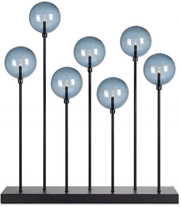 LAMPA STOŁOWA ŚWIECZNIK ŚWIĄTECZNY CZARNY MARKSLOJ