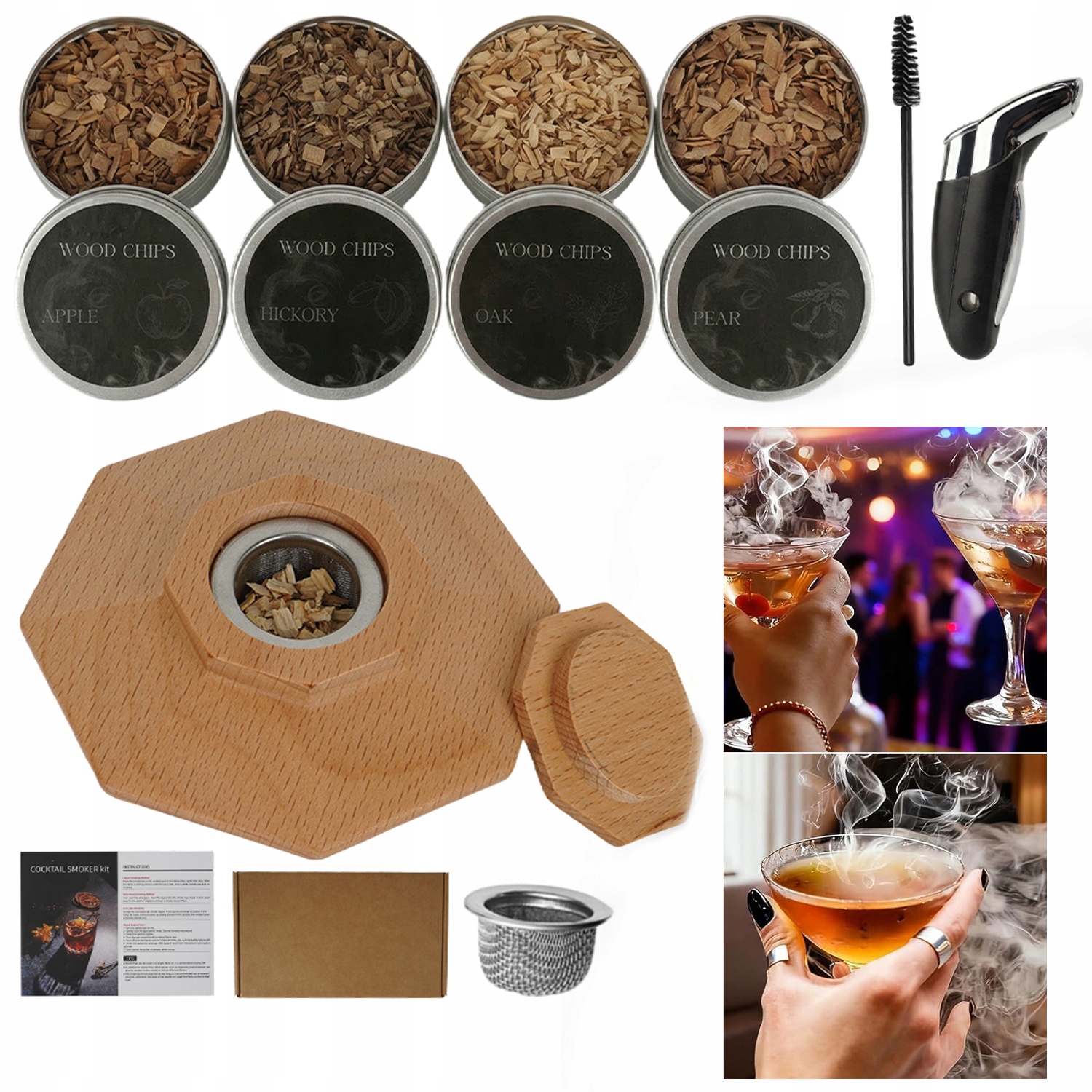 Sada Na Uzení Whisky Smoker Dárek Pro Muže Chlapce Hoblina