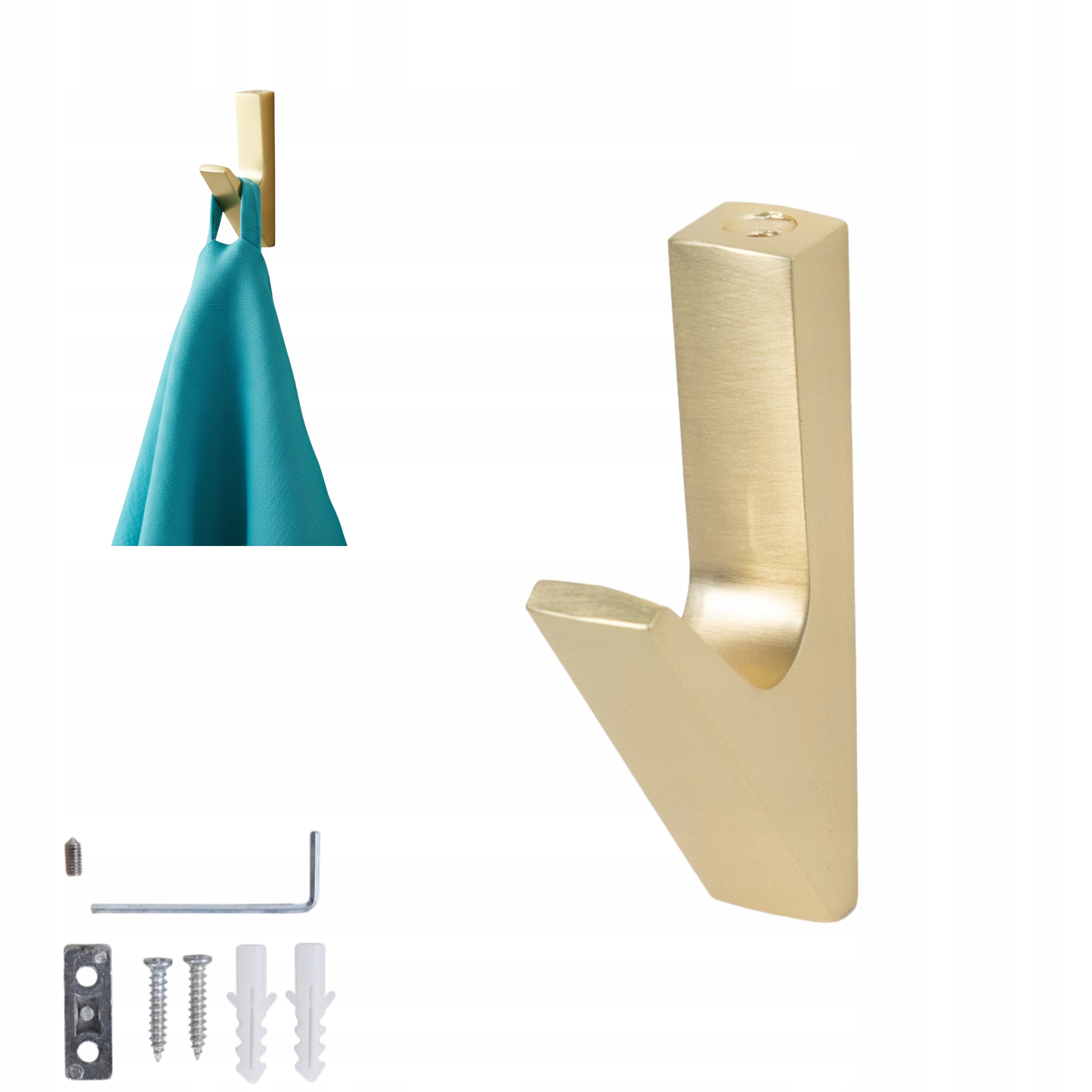 10 x Šatní ramínko kovový Zlatý Croc