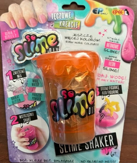 

So slime Diy Shaker Fabryka Slimów pomarańcz neon
