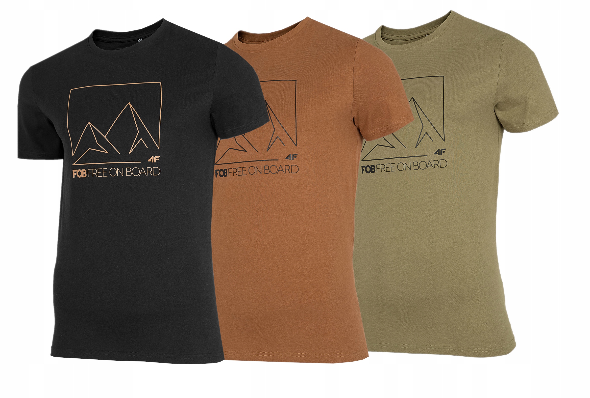 

4F T-shirt Koszulka Męska TSM025 Zestaw 3 Szt