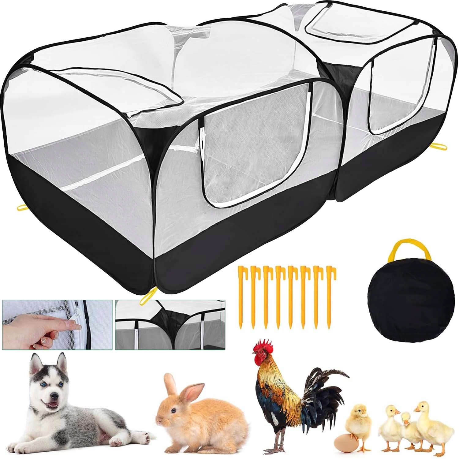 Levně Skládací Kotec Pro Psa Kočku Králíka Štěňat Pelíšek Do Domácnosti Voděodolná