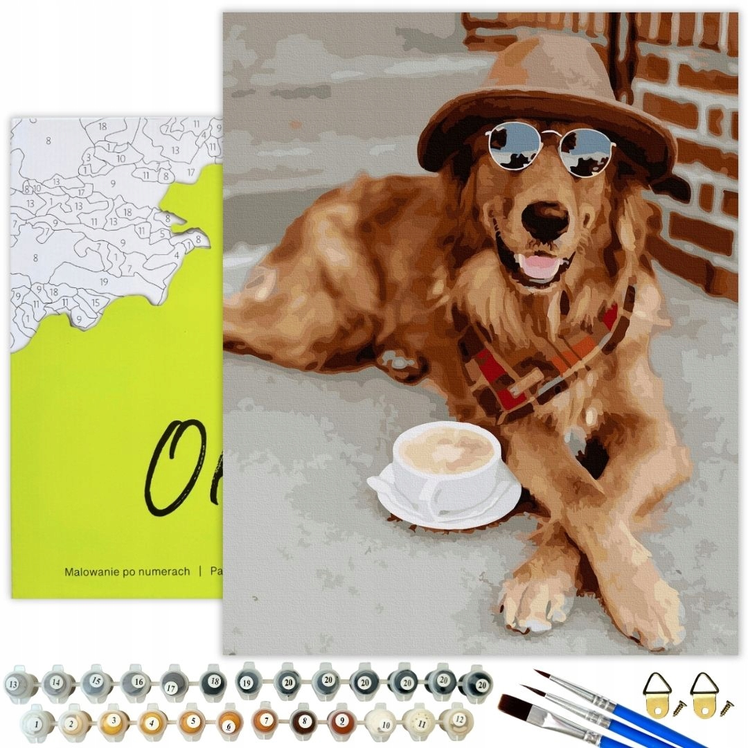 Malování Podle Čísel Pes Obrázky Pro Malování podle čísel S Rámečkem Oh Art
