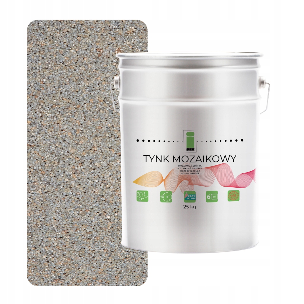 Mozaiková Omietka Šedá Teplá Marmolit Klasa 1 Mozaika 25Kg Výrobca