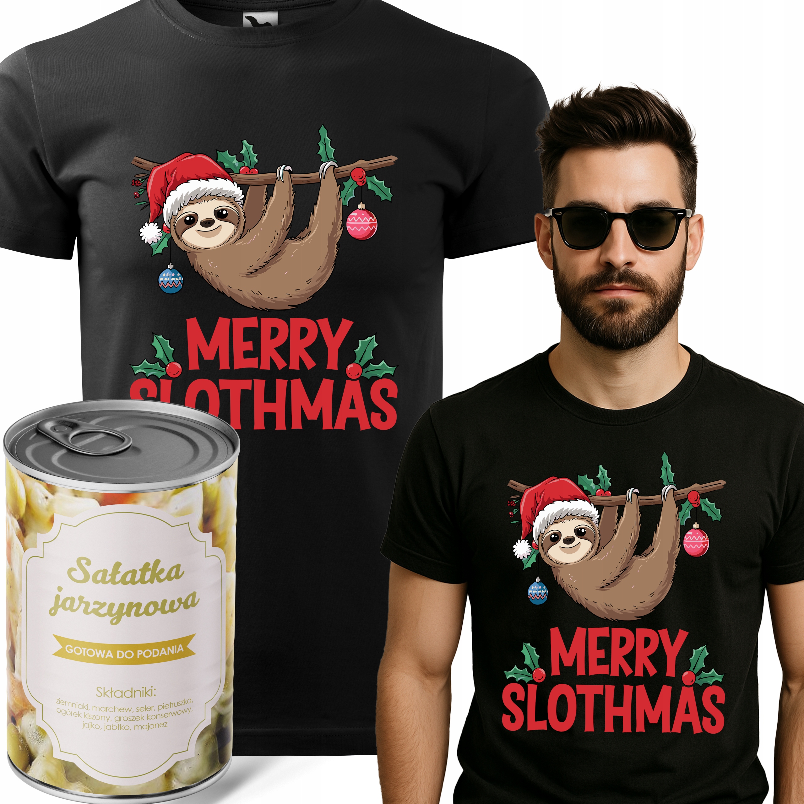 Pánské Tričko V Plechovce Zeleniny Dárek Slothmas XL