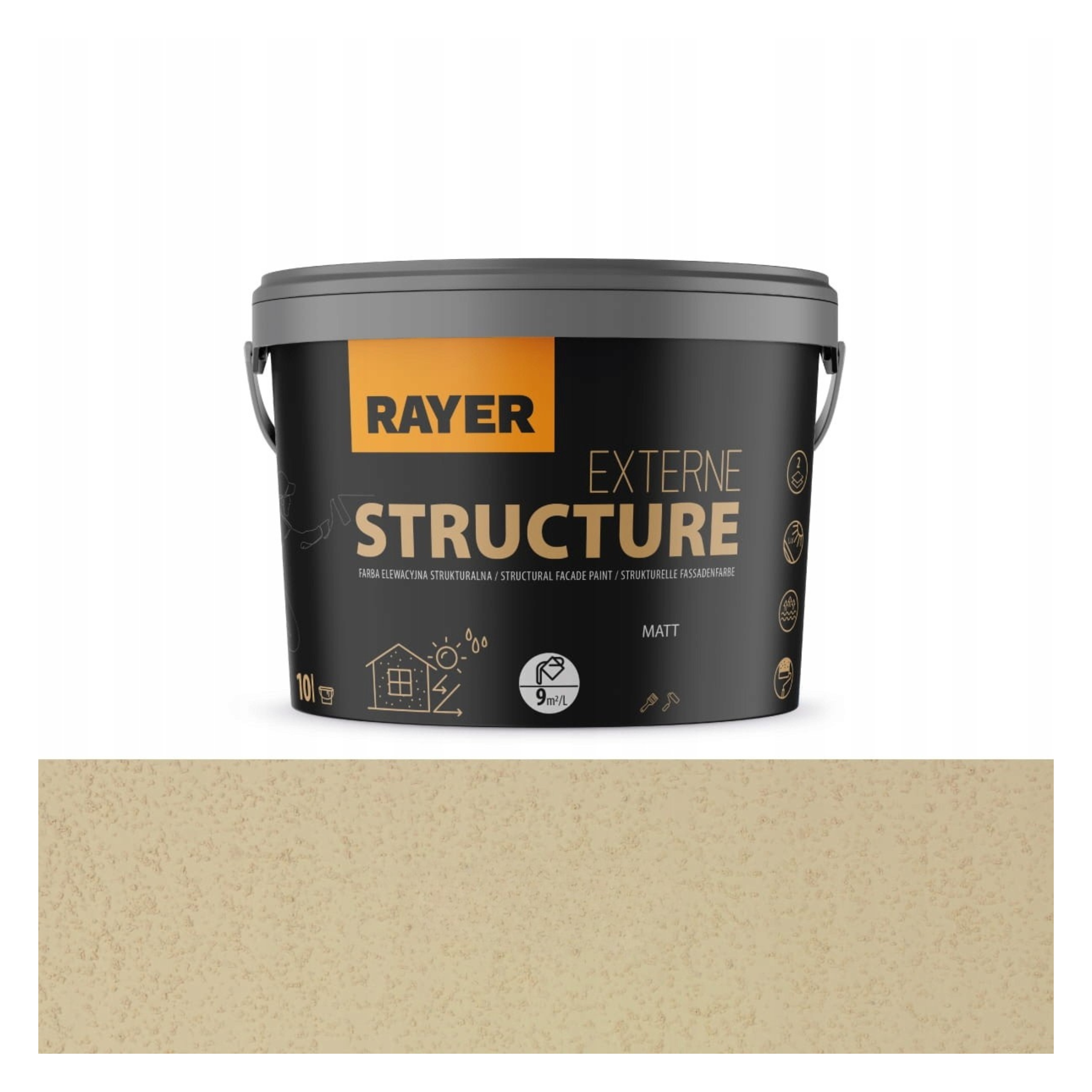 Rayer Strukturální fasádní Barva 10 l béžová