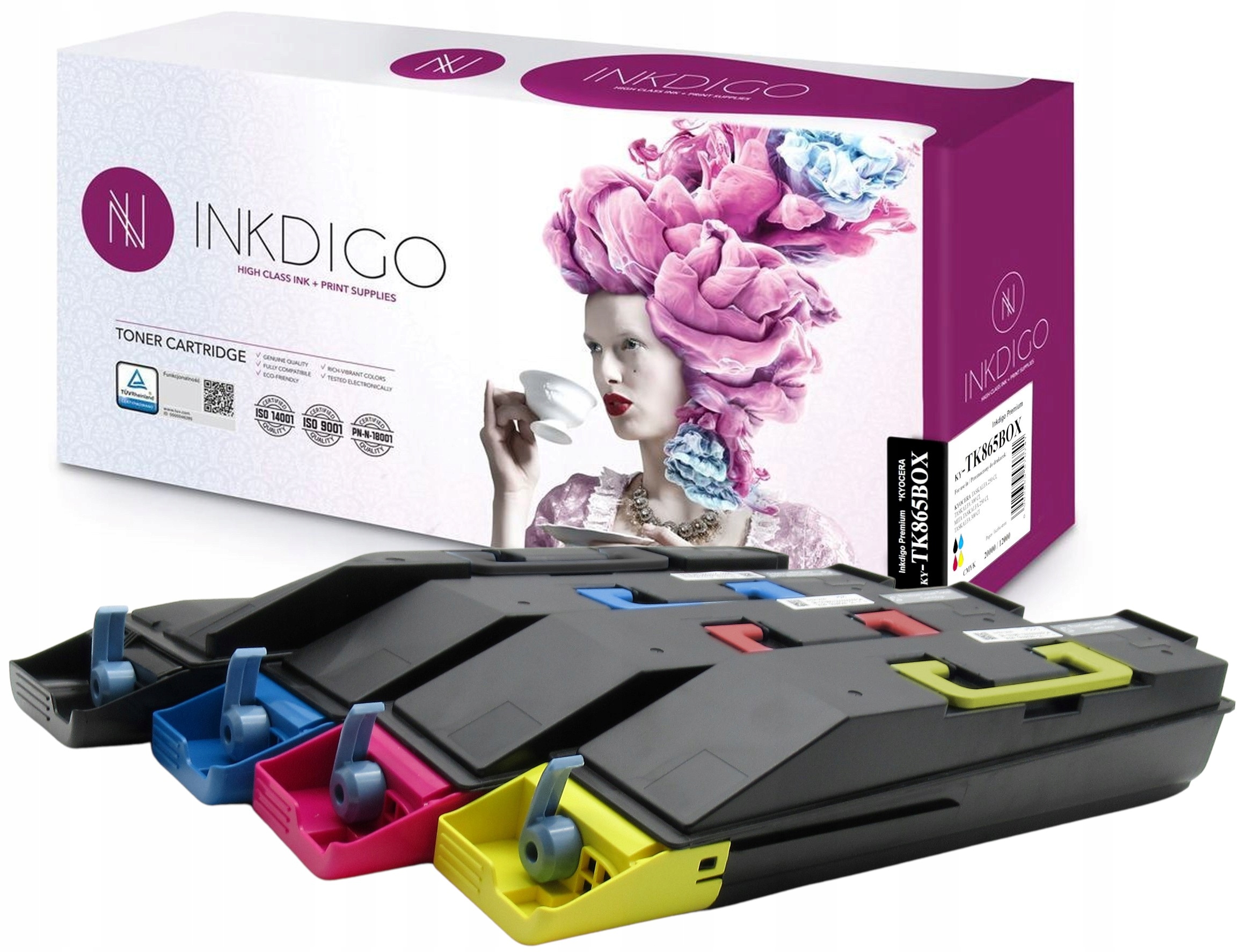 Sada Tonerů Pro Kyocera TK-865 250ci 300ci Cmyk