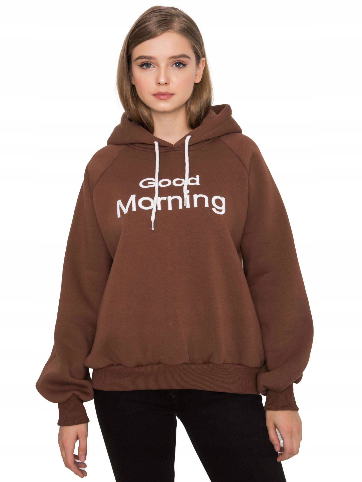 

Damska Bluza Ocieplana oversize z kapturem - S/m