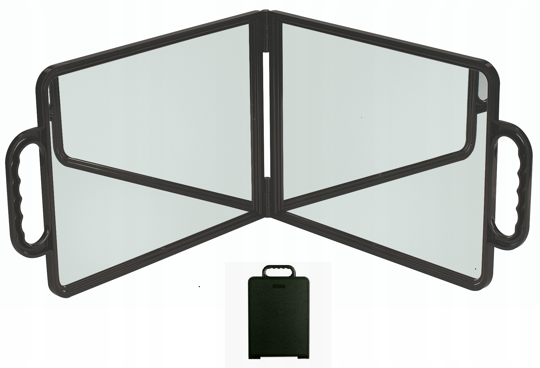 Zrcadlo kadeřnické zrcadlo Sibel Bi-Vision rozkládací dvojité 29x22 cm