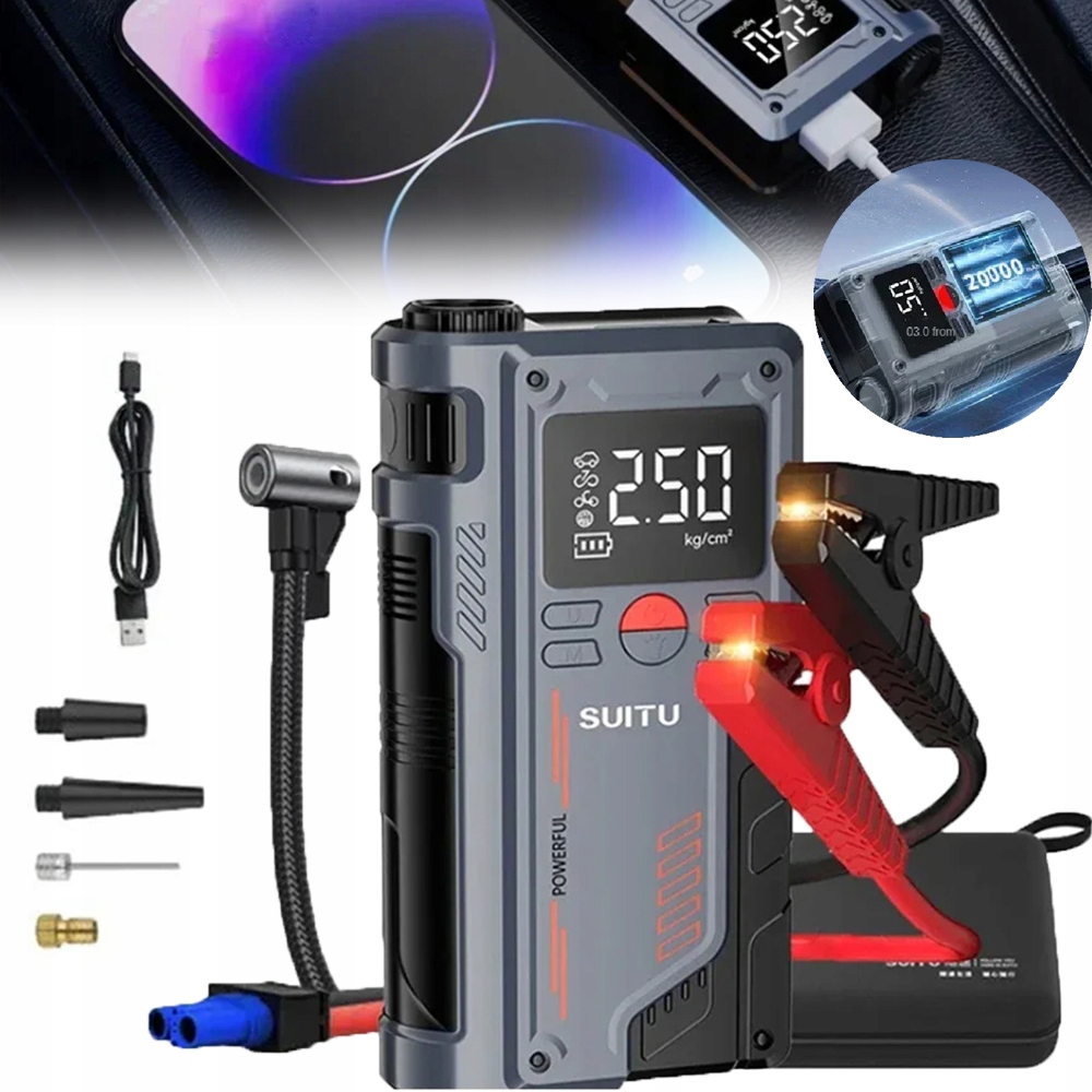 POMPKA DO OPON PRZENOŚNA SPRĘŻARKA POWIETRZA POMPKA DO OPON SAMOCHODOWYCH