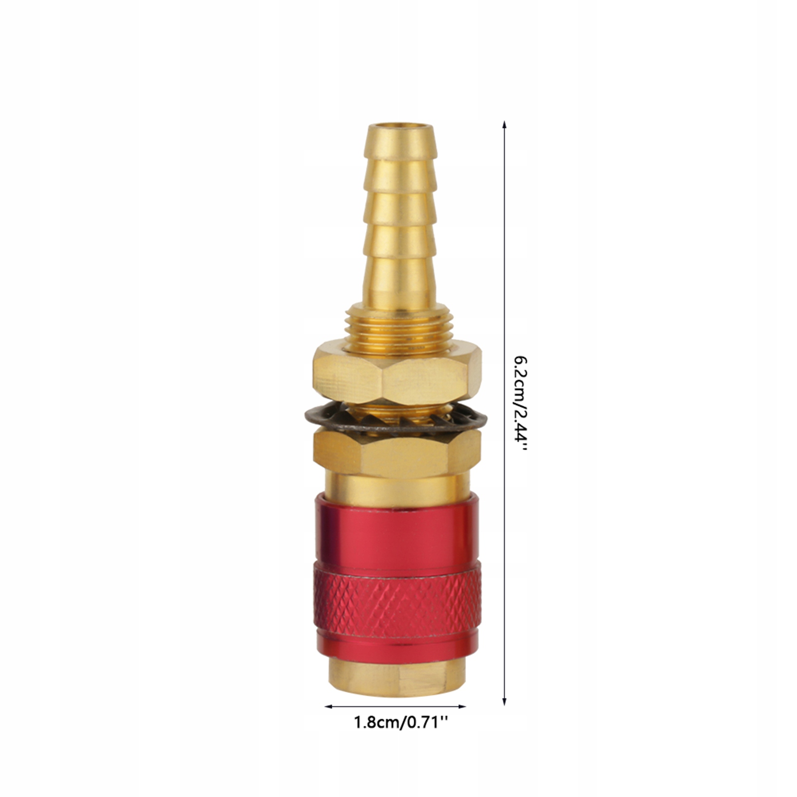 2X SZYBKOZŁĄCZE GNIAZDO Z NYPLEM NA WĄŻ 8MM EAN (GTIN) 9343443001120