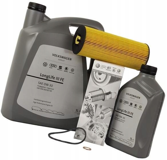 OE VAG FILTR+OLEJ 0W30 6L SKODA SUPERB I 2.5 TDI