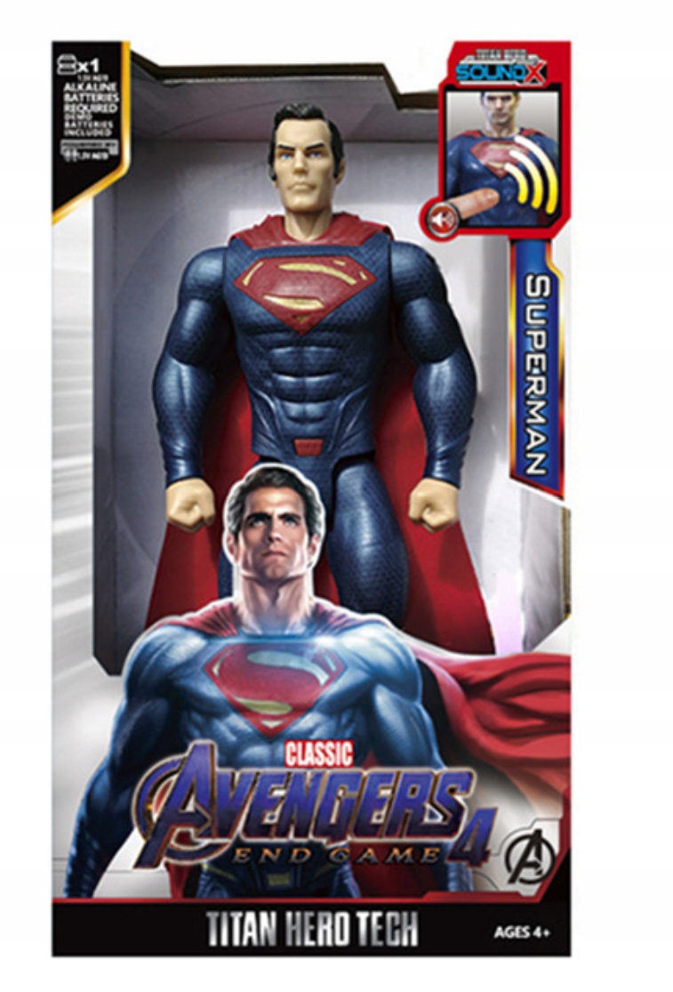 

Superman Avengers Duża Ruchoma Figurka Dźwięk