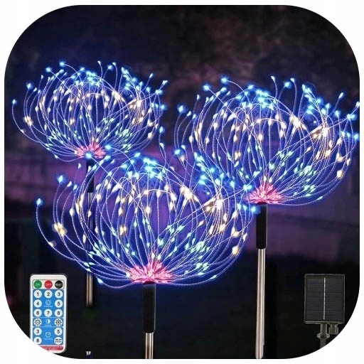 

4x Lampa Solarna Ogrodowa Dmuchawiec Pilot