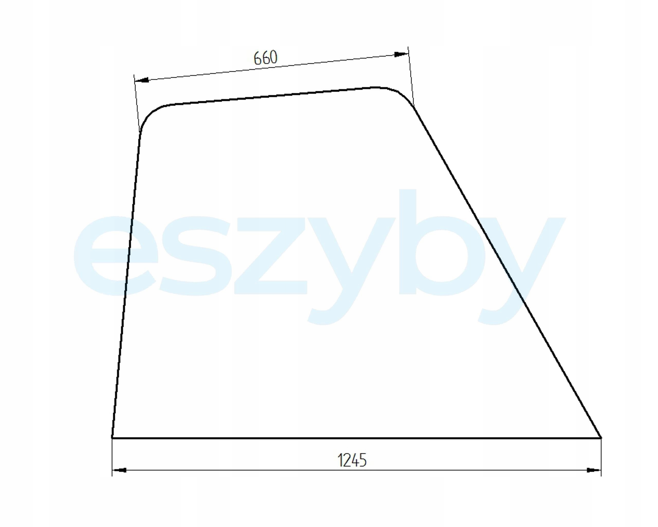 sklo teleskopický nakladač Manitou boční pravý