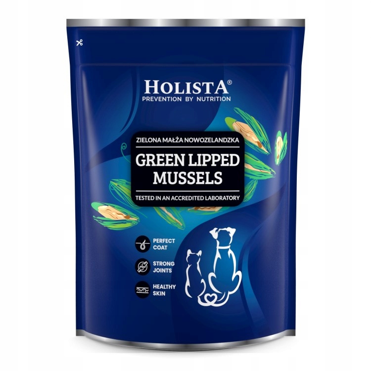 Levně Holista Novozélandská mušle 500 g Podpora kloubů chrupavky Srsti Psa Kočky