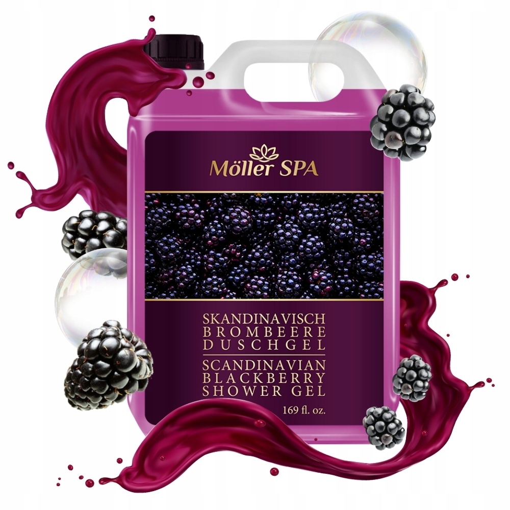 Möller Spa Skandinávská Ostružina Sprchový Gel Unisex Kvalita Premium 5L