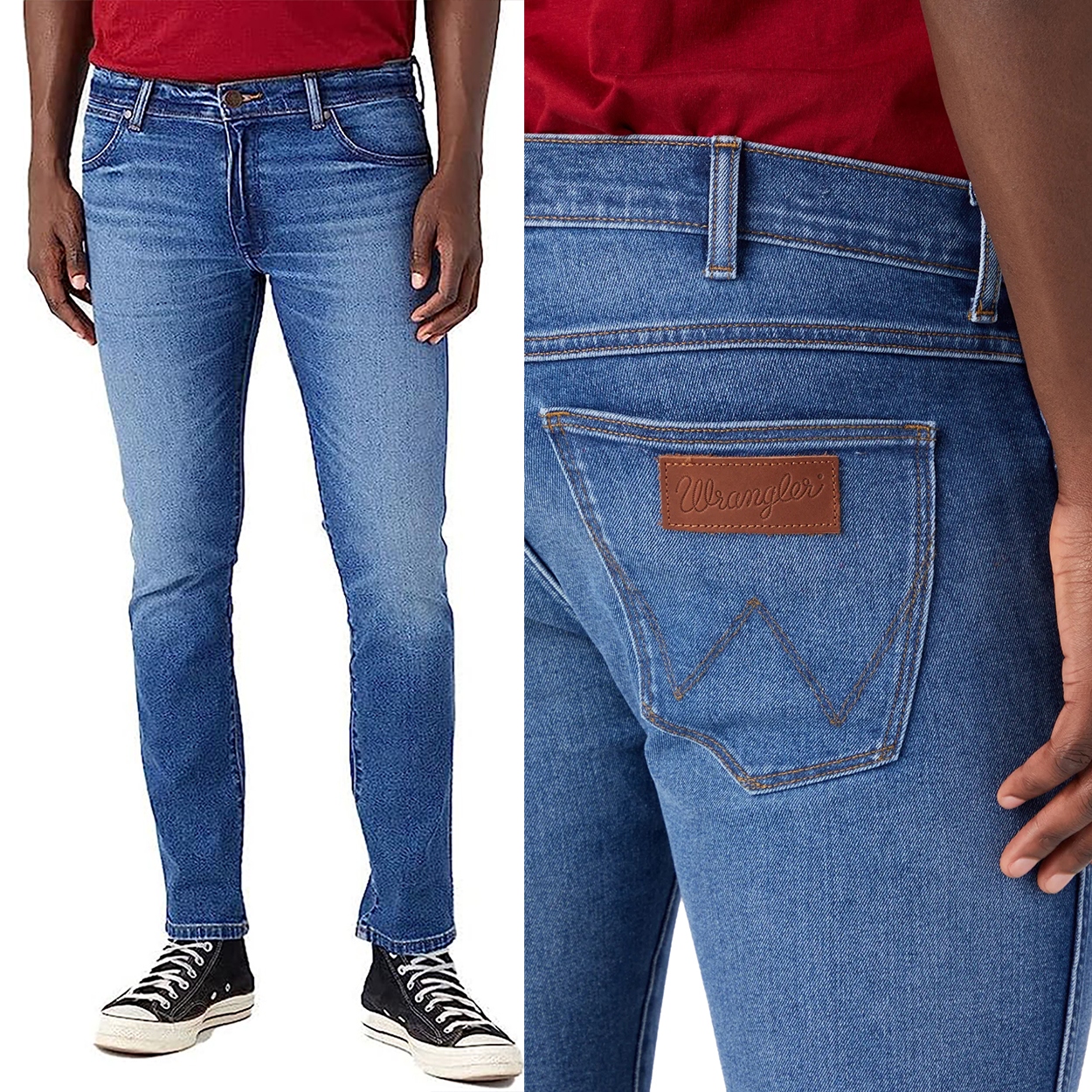 Wrangler Larston slim Cowboy Thermo Džins W38 L32