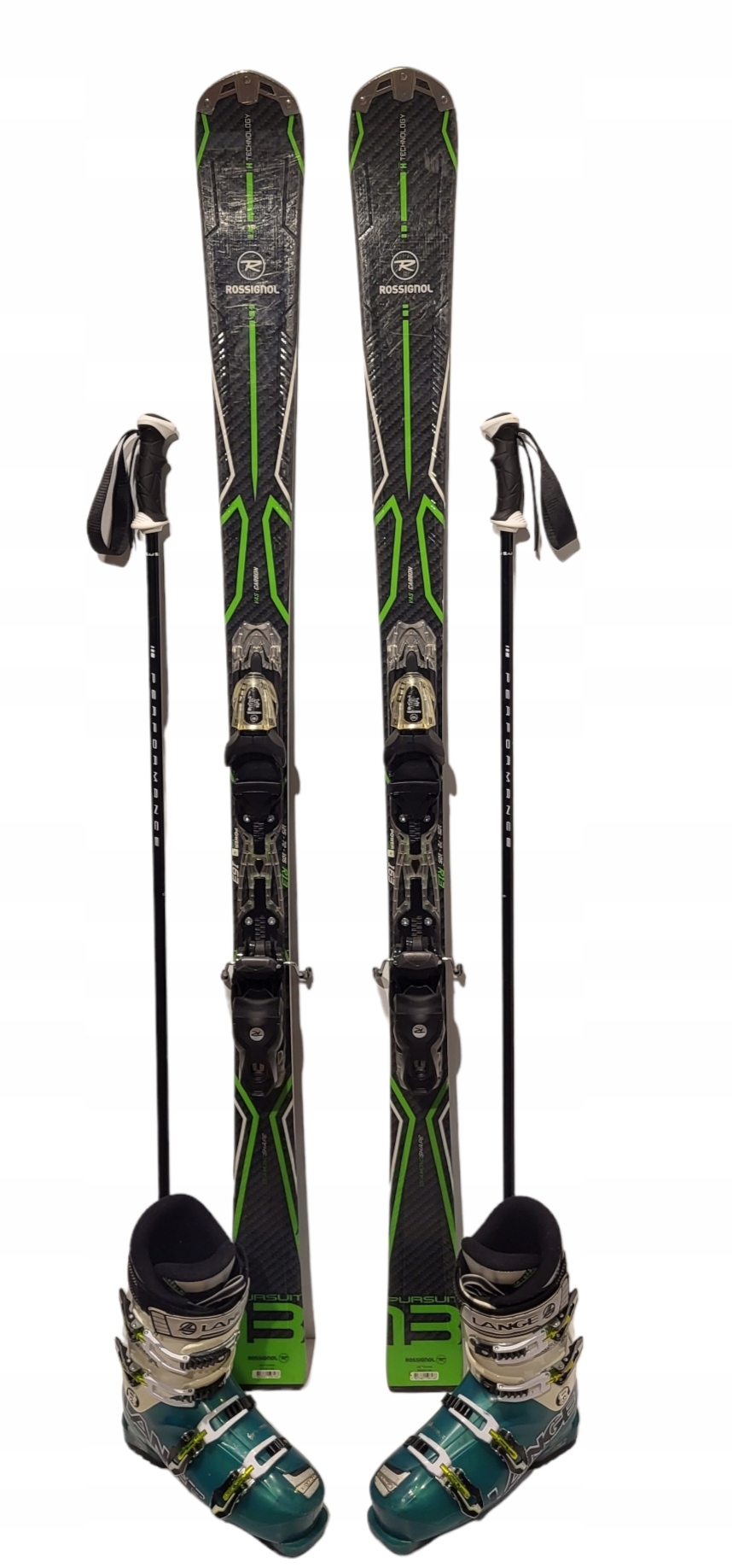 Komplet Narty Rossignol 163cm + Buty + Kije