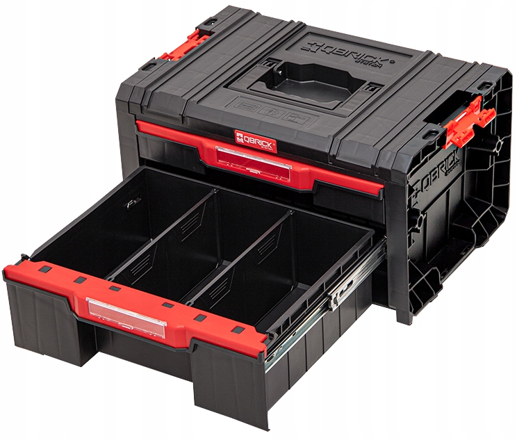 SKRZYNIA NARZĘDZIOWA MODUŁOWA 2xSZUFLADA Qbrick System PRO Drawer 2.0 Basic Stan opakowania oryginalne