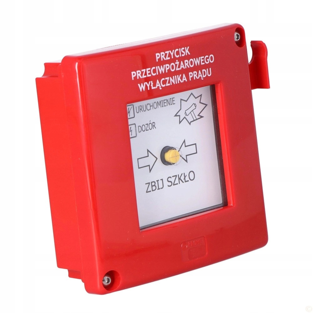 Protipožární Vypínač Proudu S Kladivem A Sklem P-pož Promet M1-2