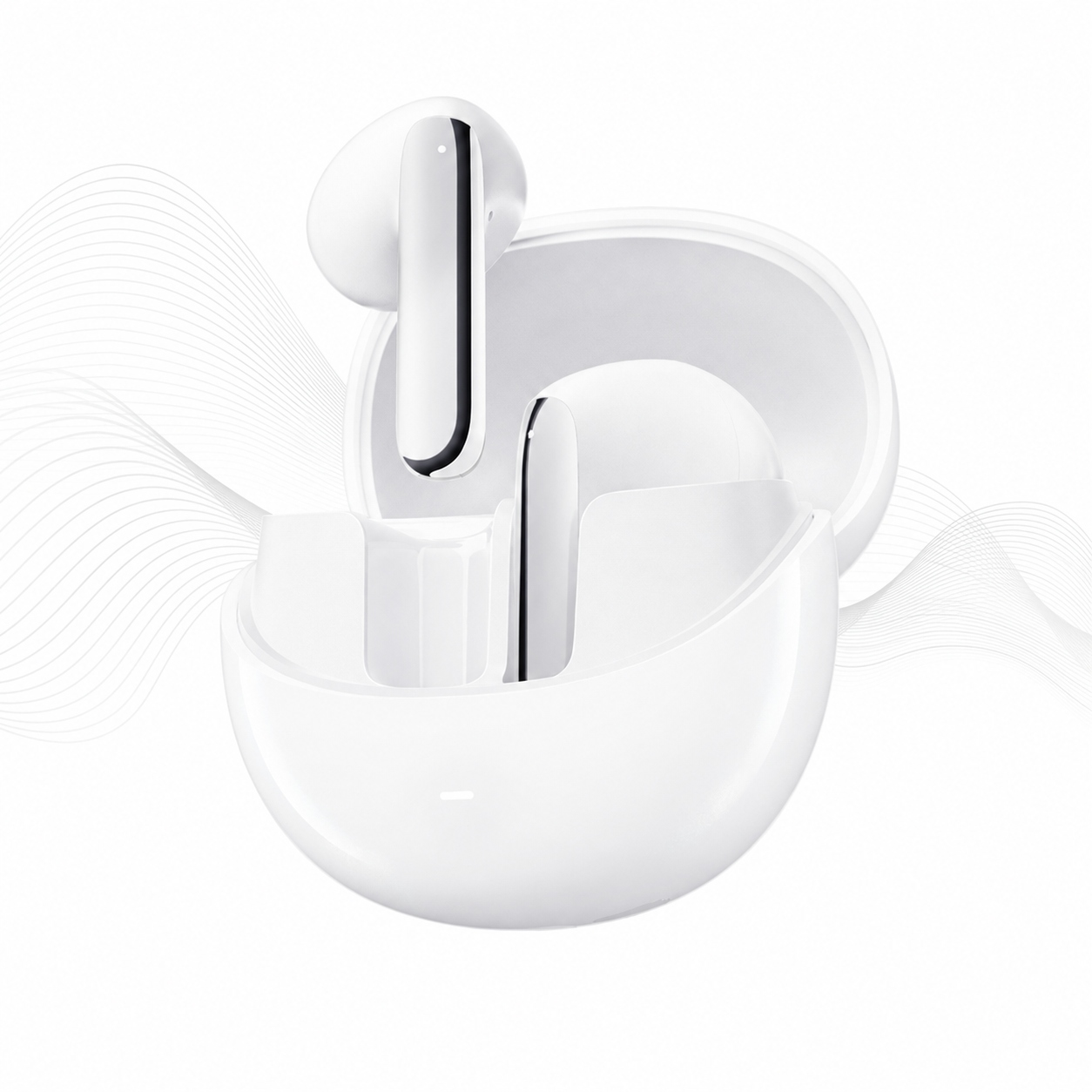Bezdrátová sluchátka Qcy AilyBuds Pro+ s Anc Ldac Bluetooth 5.3 bílá