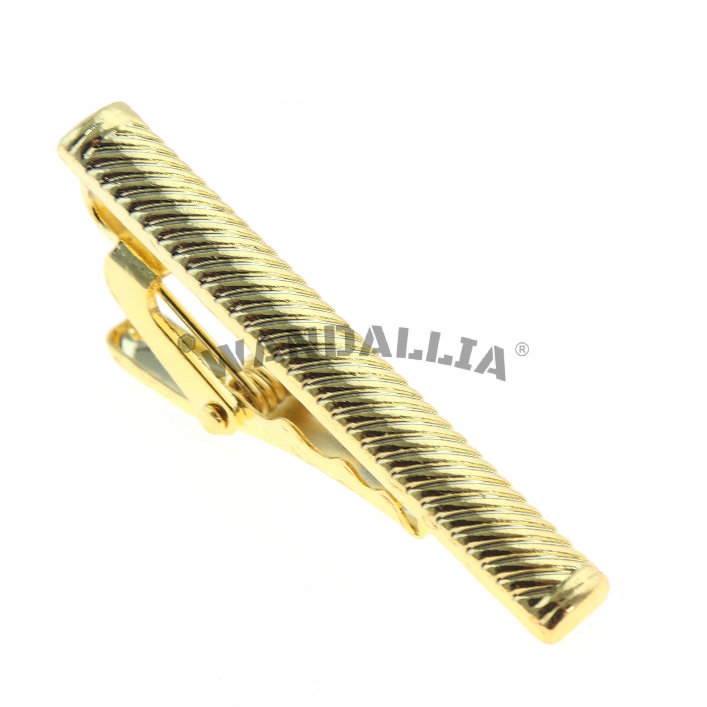 WANDALLIA Spinka do Krawata SP-KR-177 Klasyczna Złota dł.4.1cm Marka Wandallia
