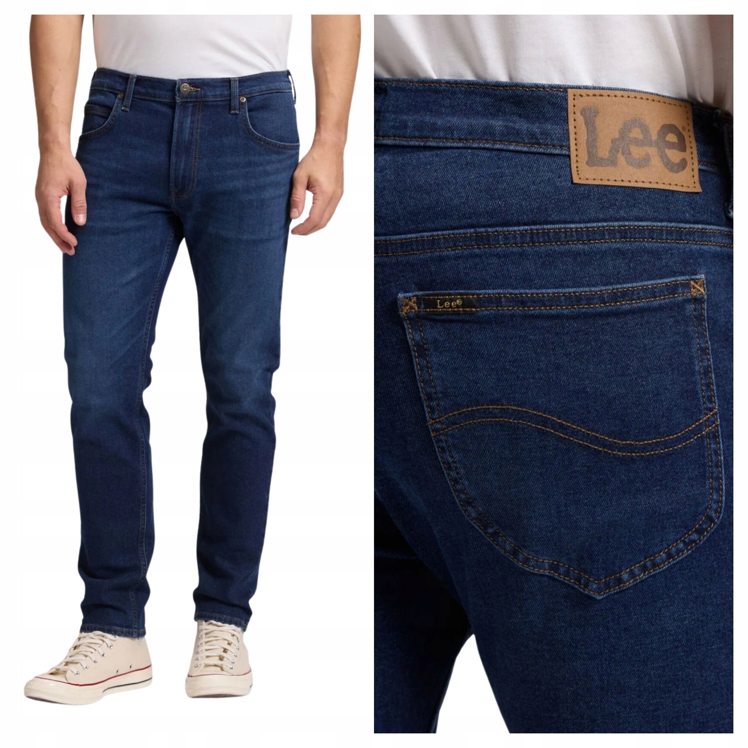 Pánské džíny Lee Rider Pouring Rain modré slim fit W31 L32