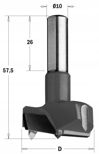 

Cmt Wiertło puszkowe D= 25mm prawe Rh 317.250.11