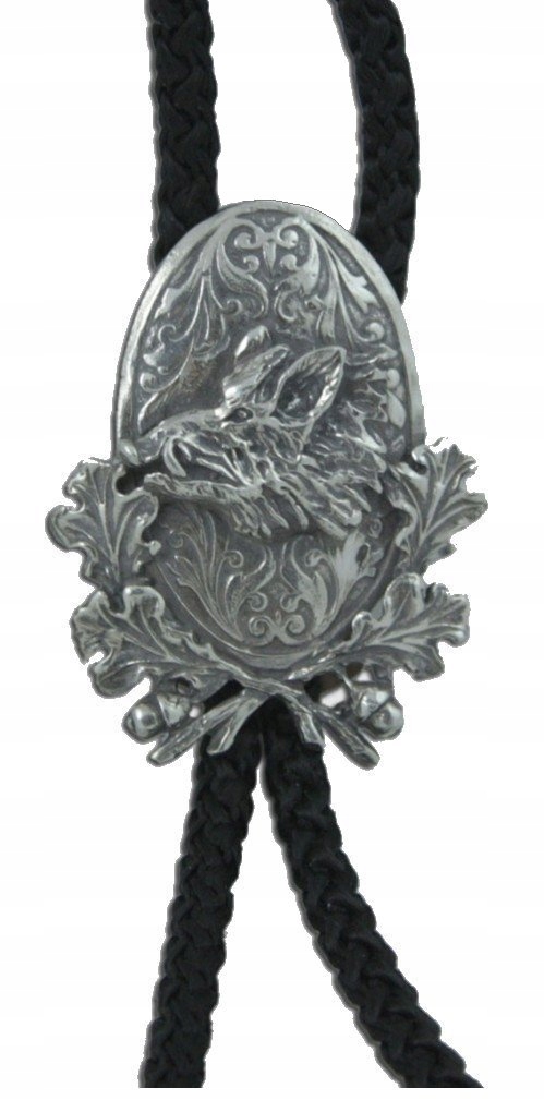 Lovecký kravatník Bolo odlitek ze stříbra ryzosti 925 Divočák