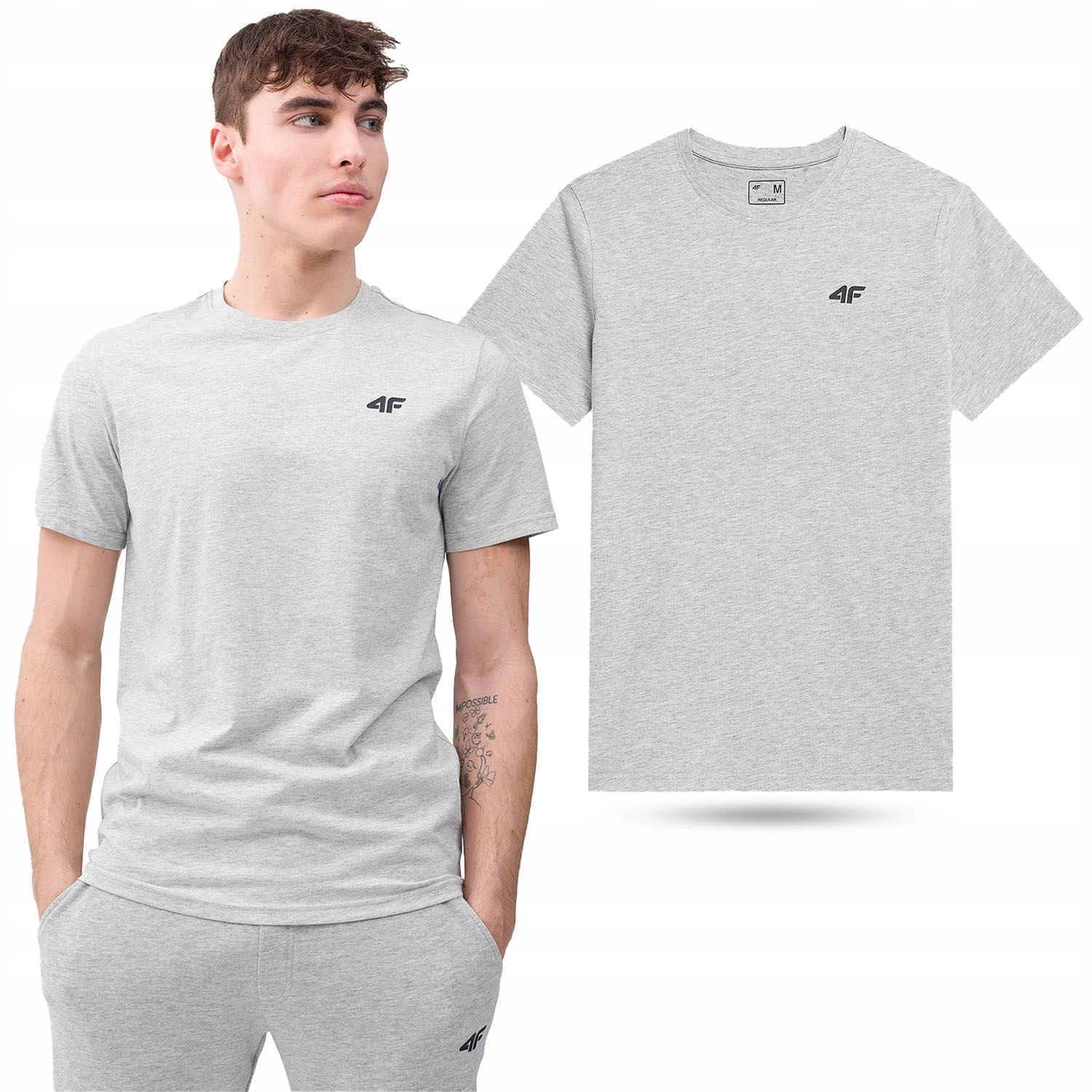 KOSZULKA MĘSKA 4F T-SHIRT BAWEŁNIANY SPORTOWY M706 Marka 4F