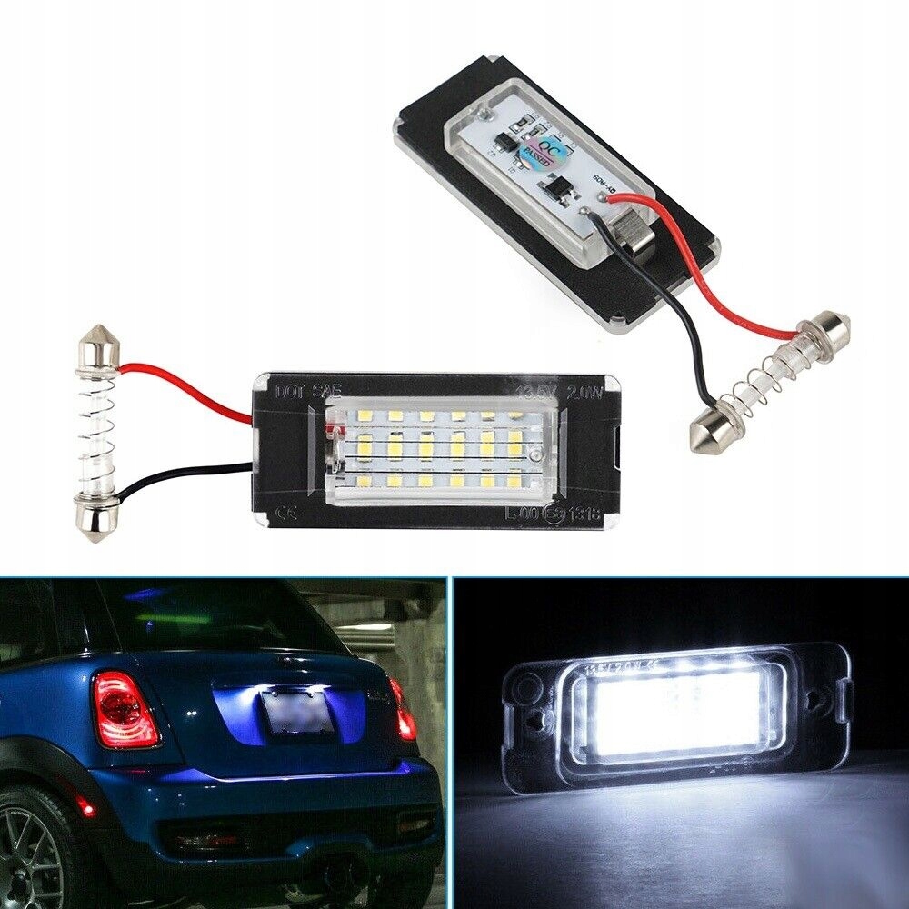 PODŚWIETLENIE LED TABLICY REJESTRACYJNEJ Mini Cooper R55 R56 R57