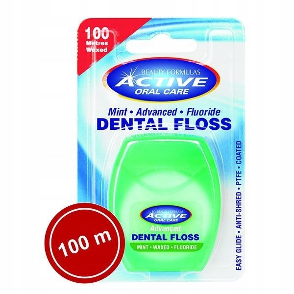 

Active Nić Dentystyczna Miętowa Fluorem 100m Wosk
