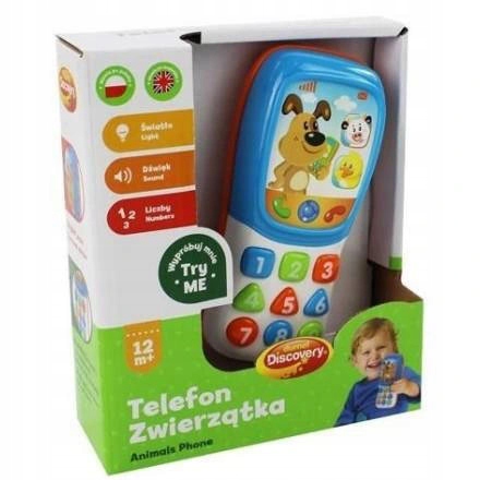 DUMEL INTERAKTYWNY TELEFON DŹWIĘKI ZWIERZĄTKA