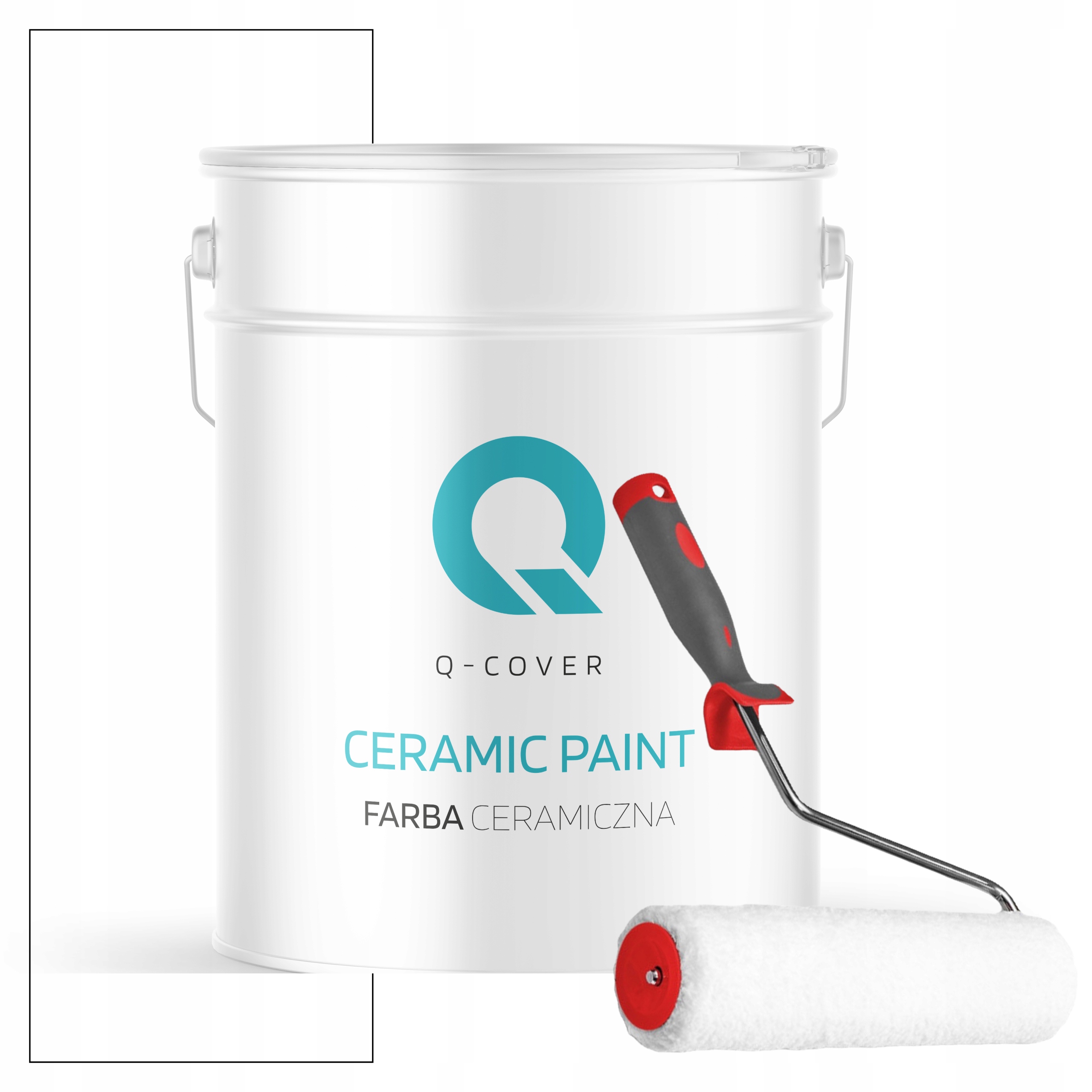 Biela Keramická Farba Na Steny Ceramic 10L Hlboká Matná Snehová Biela Valček