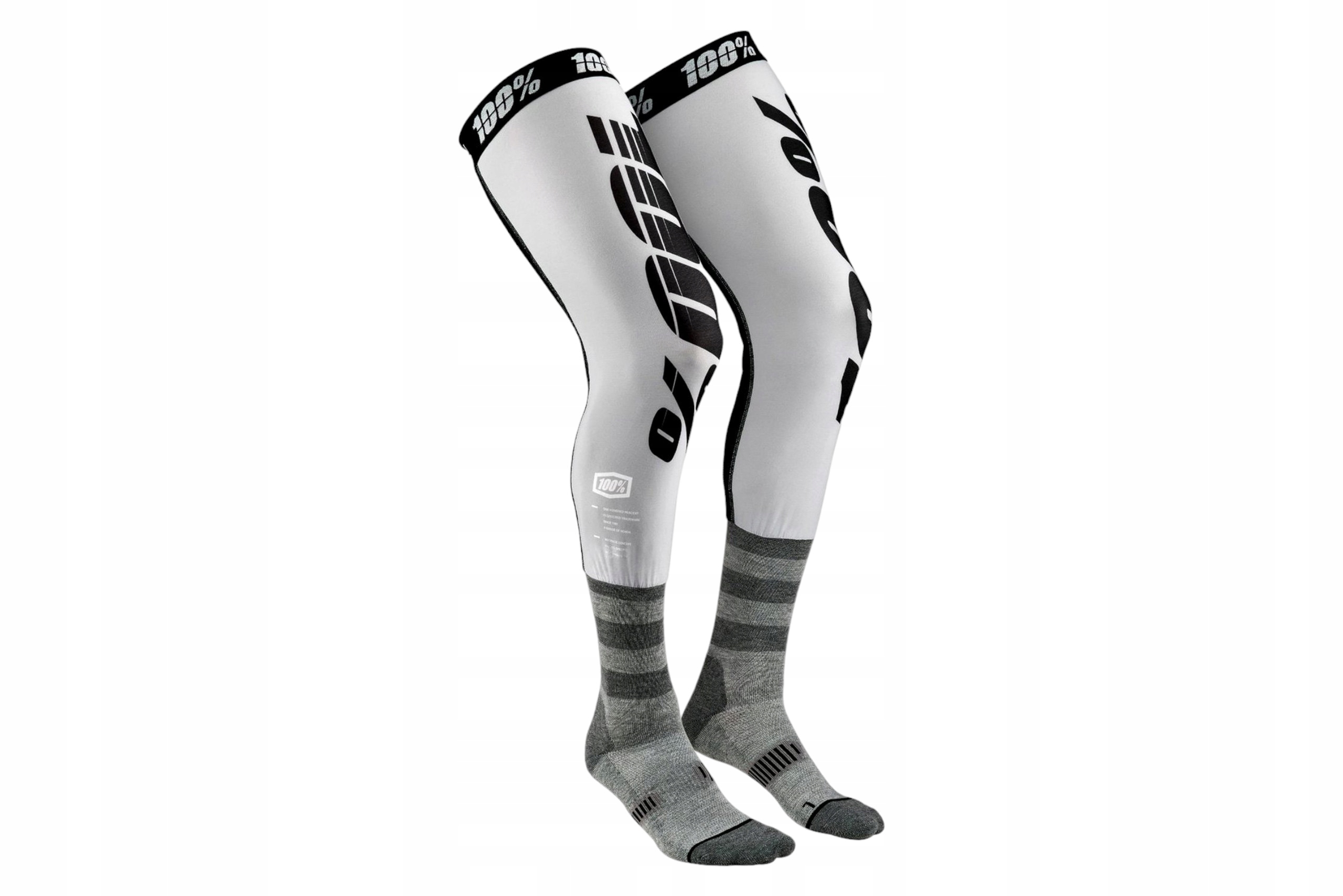 Skarpety motocyklowe 100% Procent Rev MX Knee Brace Grey S/M