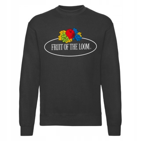 

Bluza męska Vintage d.logo FruitLoom Czarny L