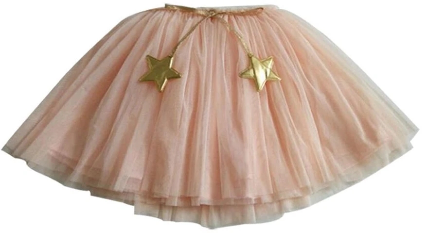 

spódniczka Tiul gold stars brzoskwinia 110cm SK104